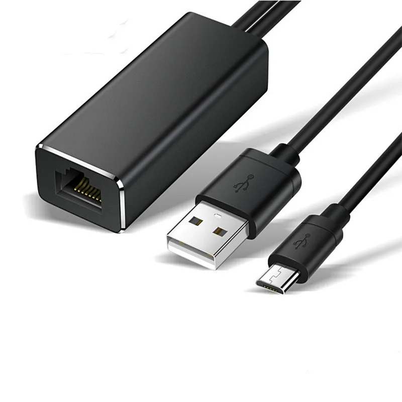 Ethernet адаптер для пожарных ТВ палка Спортивная видеокамера с разъемом Micro USB RJ45 100