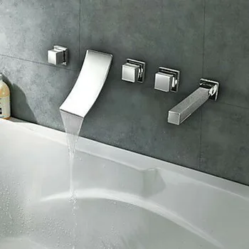 

Benefit Margin Full Copper Four Paper Set Dark Waterfall Noodles Effluent 4 Paper Set Separation Type Basin Faucet