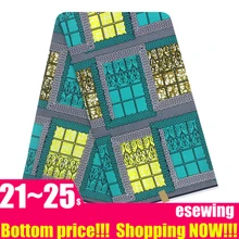 Африканская настоящая голландская восковая Ткань 6 ярдов Хлопок Анкара Нигерия Гана Голландский Настоящий Воск для лоскутного шитья африканские платья TX09