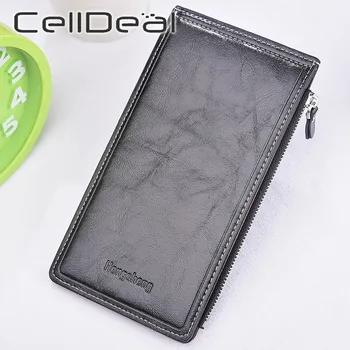 

Long Thin Bi-fold Women Zipper Card Case 17 Storage Large Capacity PU Leather Credit Card Wallet Coin Purse Popular Practical