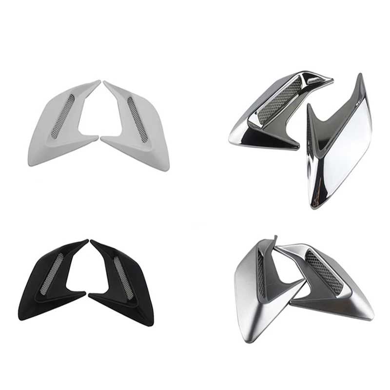

2PCS Car Side Vent Air Flow Fender Intake ABS Plastic Sticker Shark Gills Auto Simulation Side Vents Styling Car Accessories