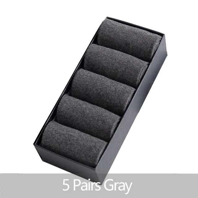 5/10 Pairs/Lot Men's Cotton Socks Plus Size Black Business Men Socks Breathable Spring Summer Autumn for Male Eur Size(39-48) 087-5-2