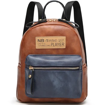 

2020 Fashion Women Soft Leather Backpack Designer Mini Female Small Backpack Ladies Shoulder Bag Teenage Girl School Bag Mochila