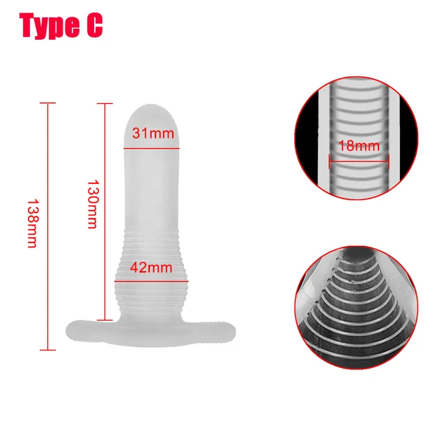 Soft Anal Butt Plug Prostate Female Massager Masturbation Hollow Male Penis Sleeve Dildo Insert Design Sex Toys For Women Men 6