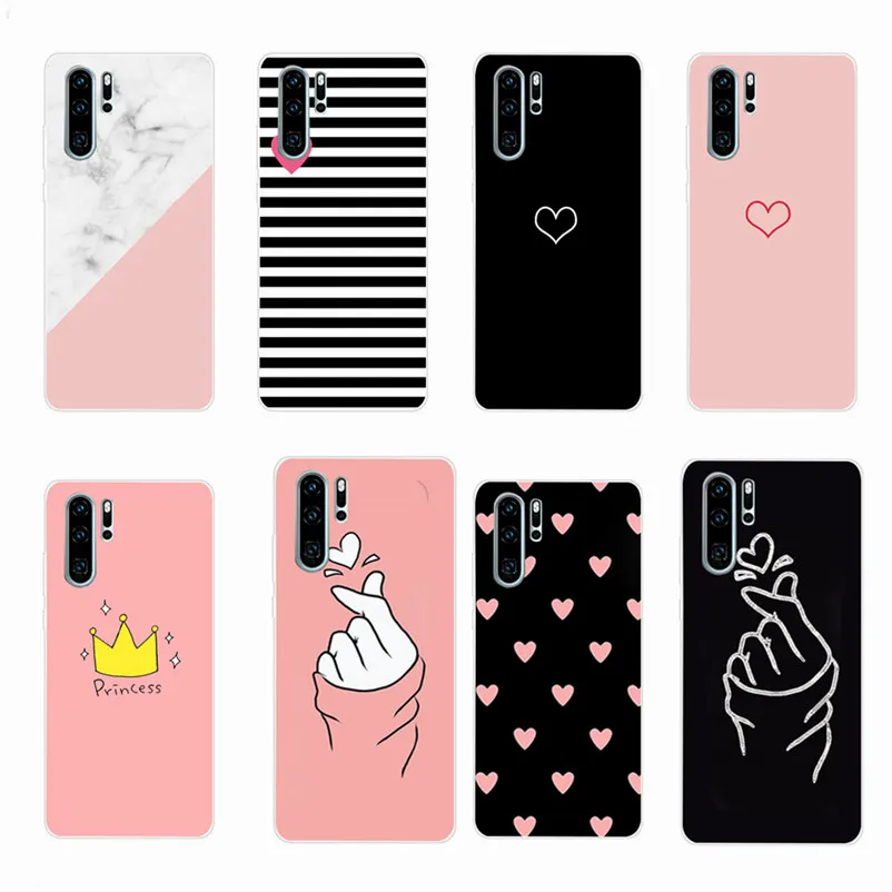 Case For Huawei P40 Pro Phone P30 Cover P 30 Lite E 40 Cat Silicone Soft TPU |