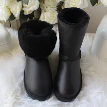 Australien Klassische Frauen Schnee Stiefel 100% Natürliche Pelz Winter Stiefel Echtem Schaffell Leder Frauen Stiefel Warme Wolle Weibliche Stiefel