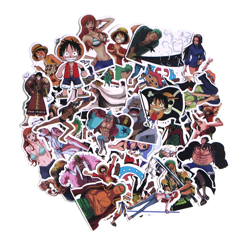 

LX358 54PCS Anime Home Decor Fridge Styling Travel Suitcase Graffiti Styling Waterproof Stickers