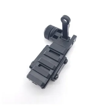 

Shooting Tactical Folding Rail Sight Style MK12 MK18 300M RAS Steel Folding Sights BUIS Aiming For Airsoft Hunting Shooting