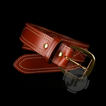 

Emerson SB6 Tactical waist Contour Belt Fancy Stitched 1.75" Duty Belt Brass Buckle Superior Saddle Leather Contour Belt