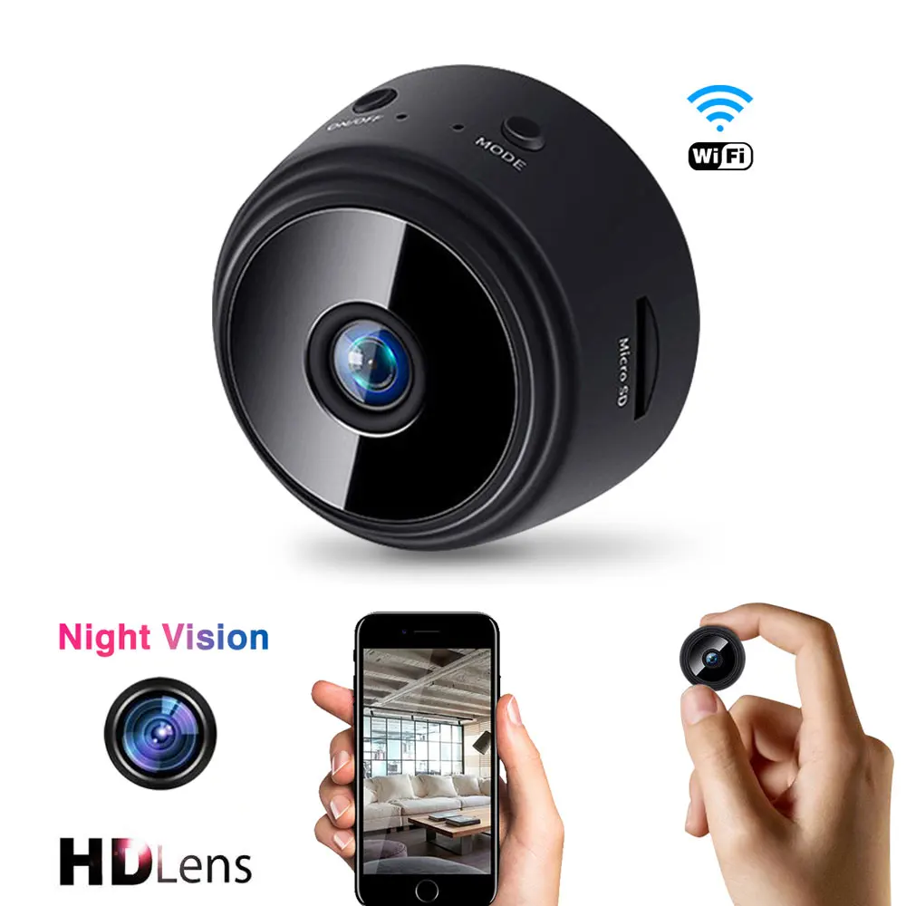 ip cam 1080P WIFI Camera P2P/AP Camcorder Night Vision Loop recording Support Hidden TF Card Security Camcorders | Электроника