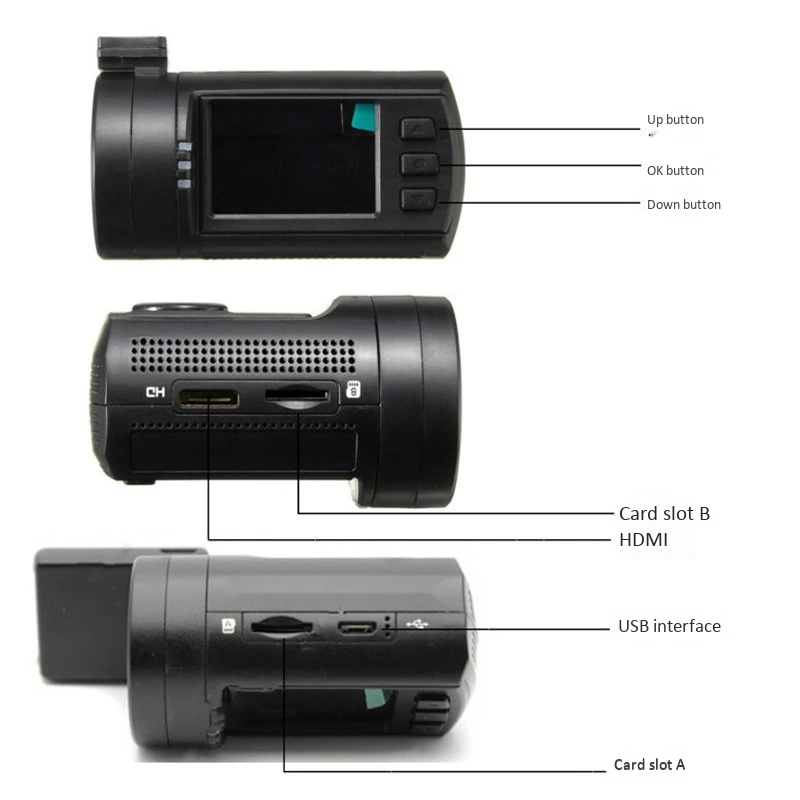 Мини DVR Автомобильный видеорегистратор, камера, скорость, gps, 1080 P, 60FPS, HD видео рекордер с супер конденсатором, g-сенсор, AV-Out, HDMI