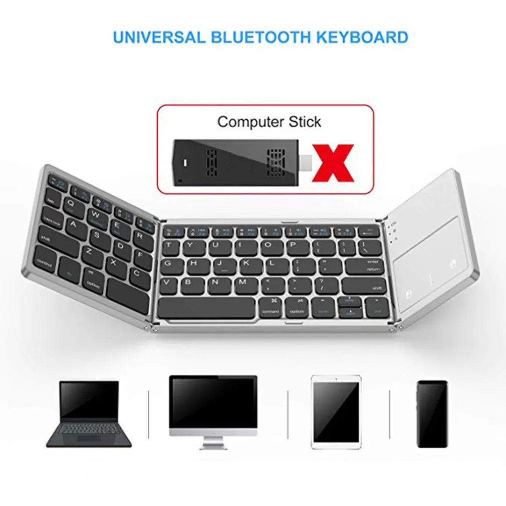 

Mini Folding Keyboard Foldable Wireless Keypad with Touchpad for Windows for Android for ios Tablet ipad Phone