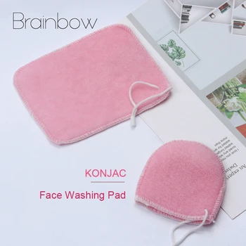 

Brainbow 1piece Konjac Face Washing Pad Finger Sleeve Towel Natural Konjac Puff Facial Pore Cleaner Face Skin Care Tools