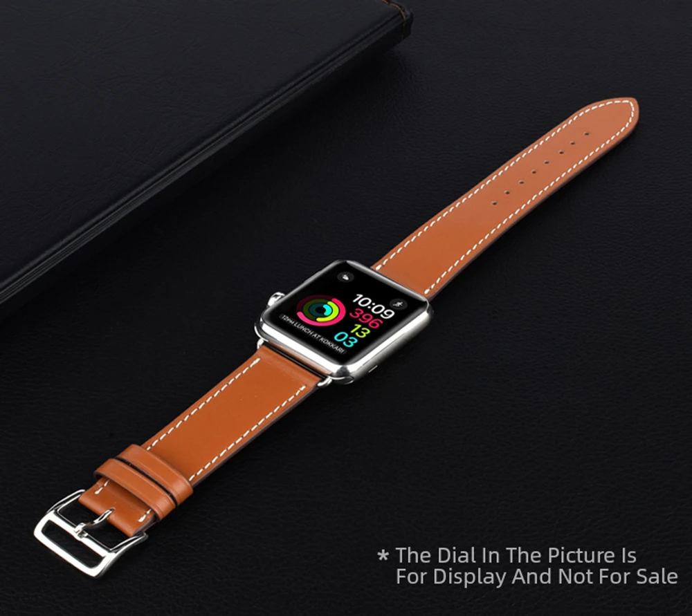 Модный ремешок из натуральной кожи петлевой для часов Apple Watch 42 мм 38 мм 40 мм 44 мм для iWatch ремешок спортивный Тур пылезащитный браслет ремень