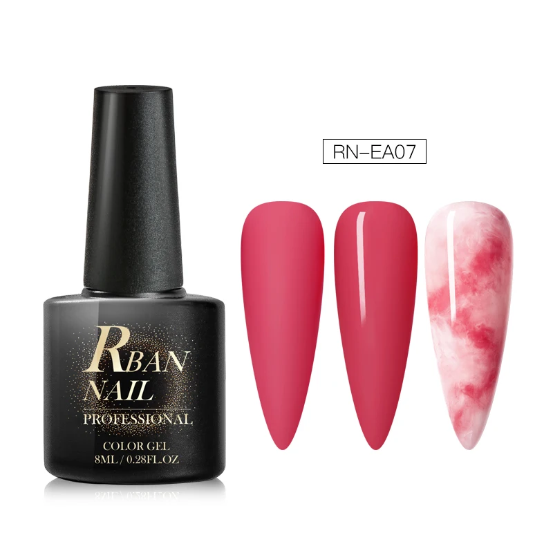 EES07810 RBAN NAIL 8 мл матовый Гель-лак для ногтей телесный цвет серия эффект мрамора цветения Гель-лак для ногтей Полупостоянный Гель-лак для ногтей - Цвет: EES07810