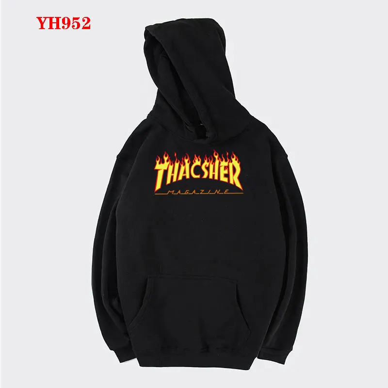 Новинка 2020 Модный пуловер спортивная одежда бренд thacsher flame мужские флисовые