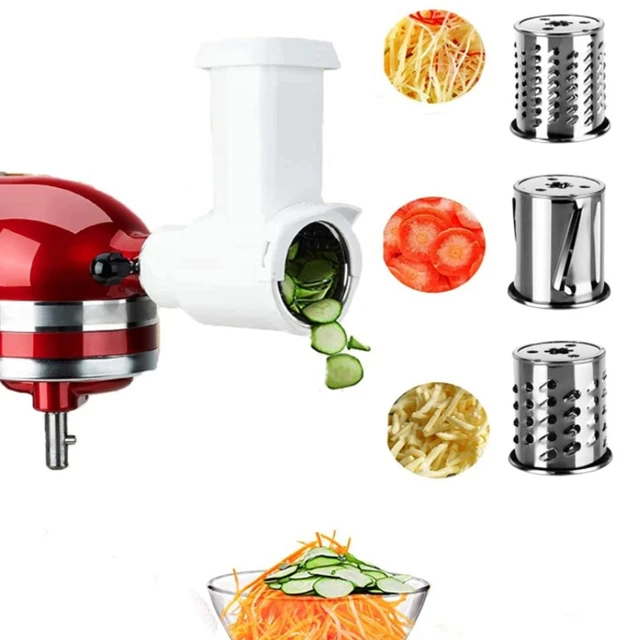 Food Grinder Attachment Slicer Compatible for Kitchen Aid Stand Mixer  Cheese Grater Attachment Larger Capacity Design - AliExpress