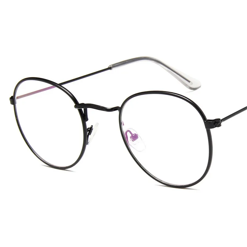 TTLIFE модные круглые винтажные очки женские металлические оправа с прозрачными линзами очки Оптические прозрачные очки женские зеркальные yjh0311 - Цвет оправы: YJHH031800002