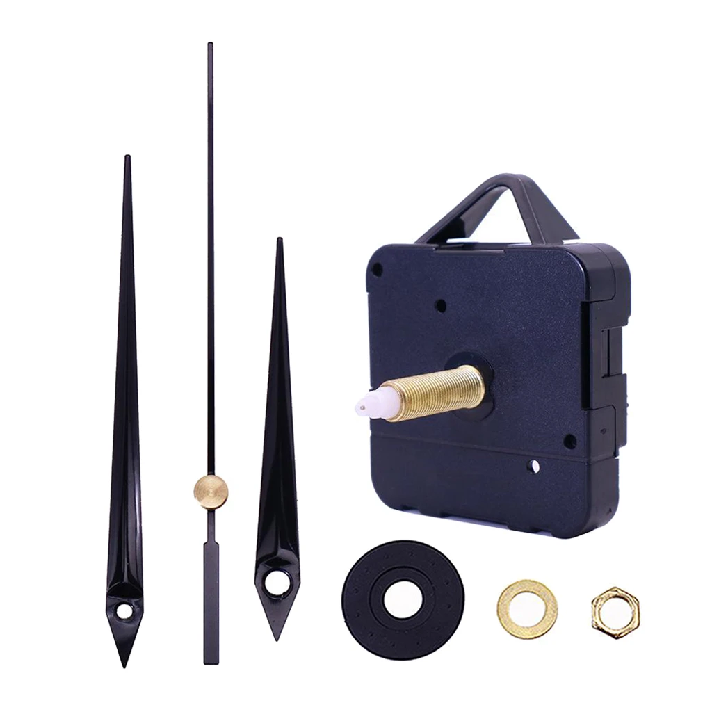 Black Hands Quartz Wall Clock DIY Repair Parts Kit Movement Mechanism Accessory