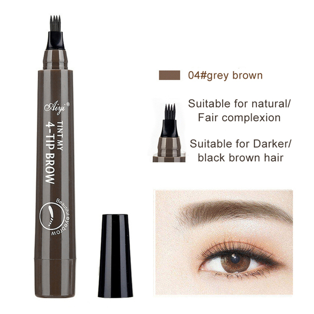 Double Head Eyebrow Pencil Waterproof Long Lasting Ultra Fine Triangle Tint Eye Brow Pencil Makeup Mascara Enhance Cosmetics