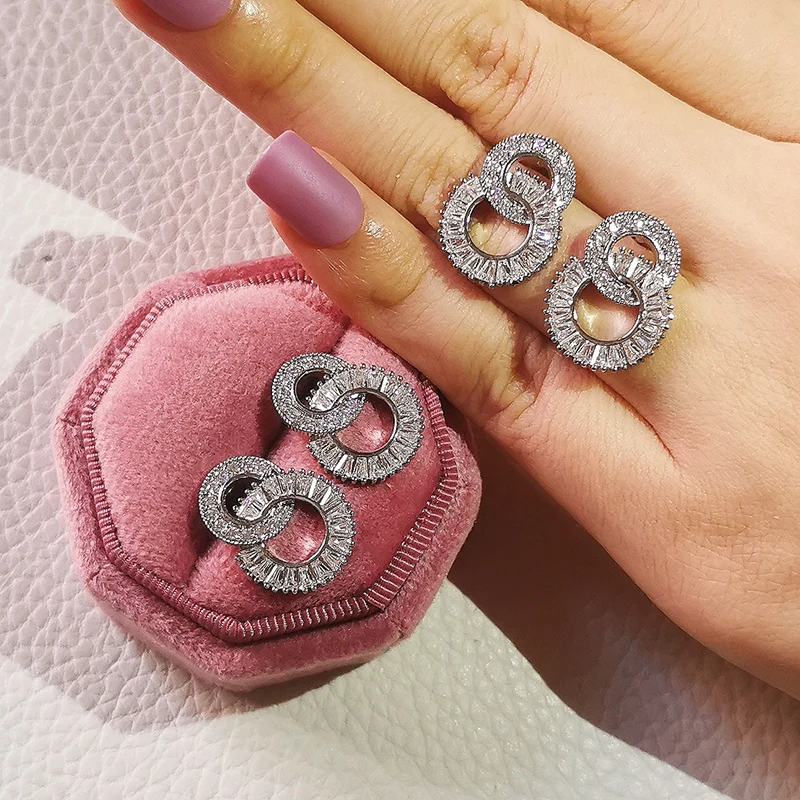 2022 Fashion Trendy Butterfly Silver Color Korean Stud Earring for Women Wedding Cute Gothic Drop Earing Party Gift Wholesale Z5