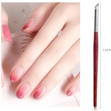 1 шт DIY ручка УФ гель для ногтей наконечник уход ручка круглая головка градиентная ручка смазывание Ручка Кисть-инструмент для маникюра акриловый набор для ногтей дерево