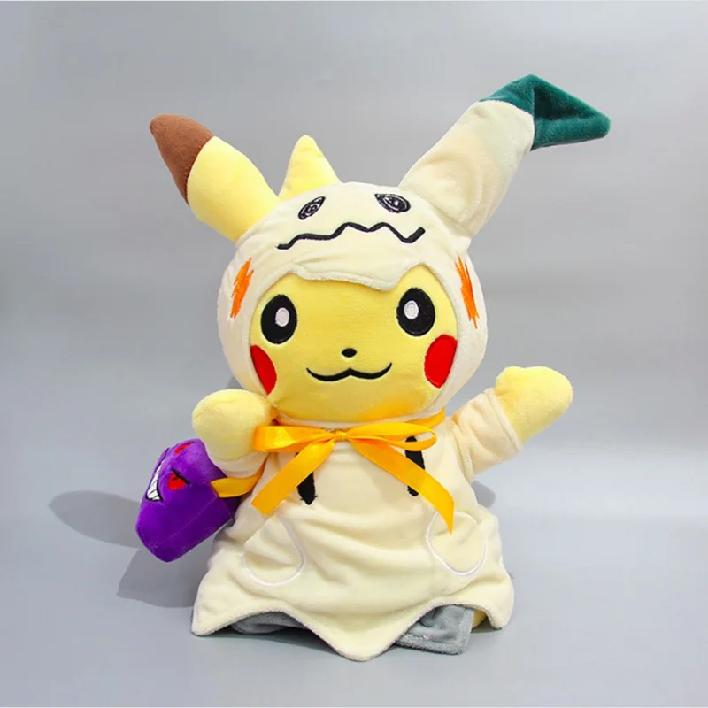 30 см Косплей Покемон Пикачу Mimikyu Q с сумкой подвеской Мягкие плюшевые куклы