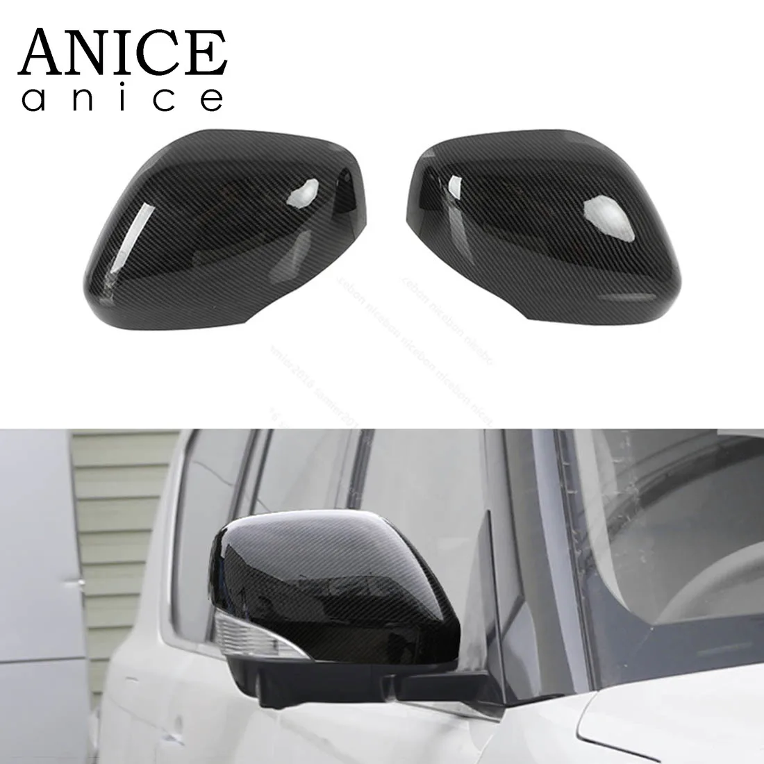 2 шт. цветные зеркала заднего вида из углеродного волокна чехол для Nissan Patrol Y62 Armada