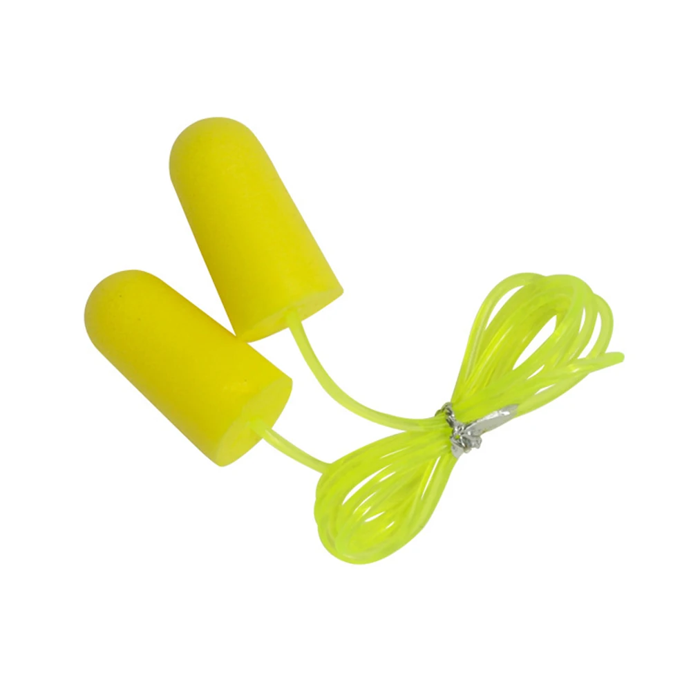 

Hot 200 Pairs Soft PU Earplugs Corded Ear Plugs Noise Cancelling Ear Plugs Anti-Noise Ear Protectors