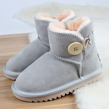 

Winter Kids Fashion snow boots thick Child cotton shoes warm plush soft bottom girls short boots ski boot baby toddler boots zz4
