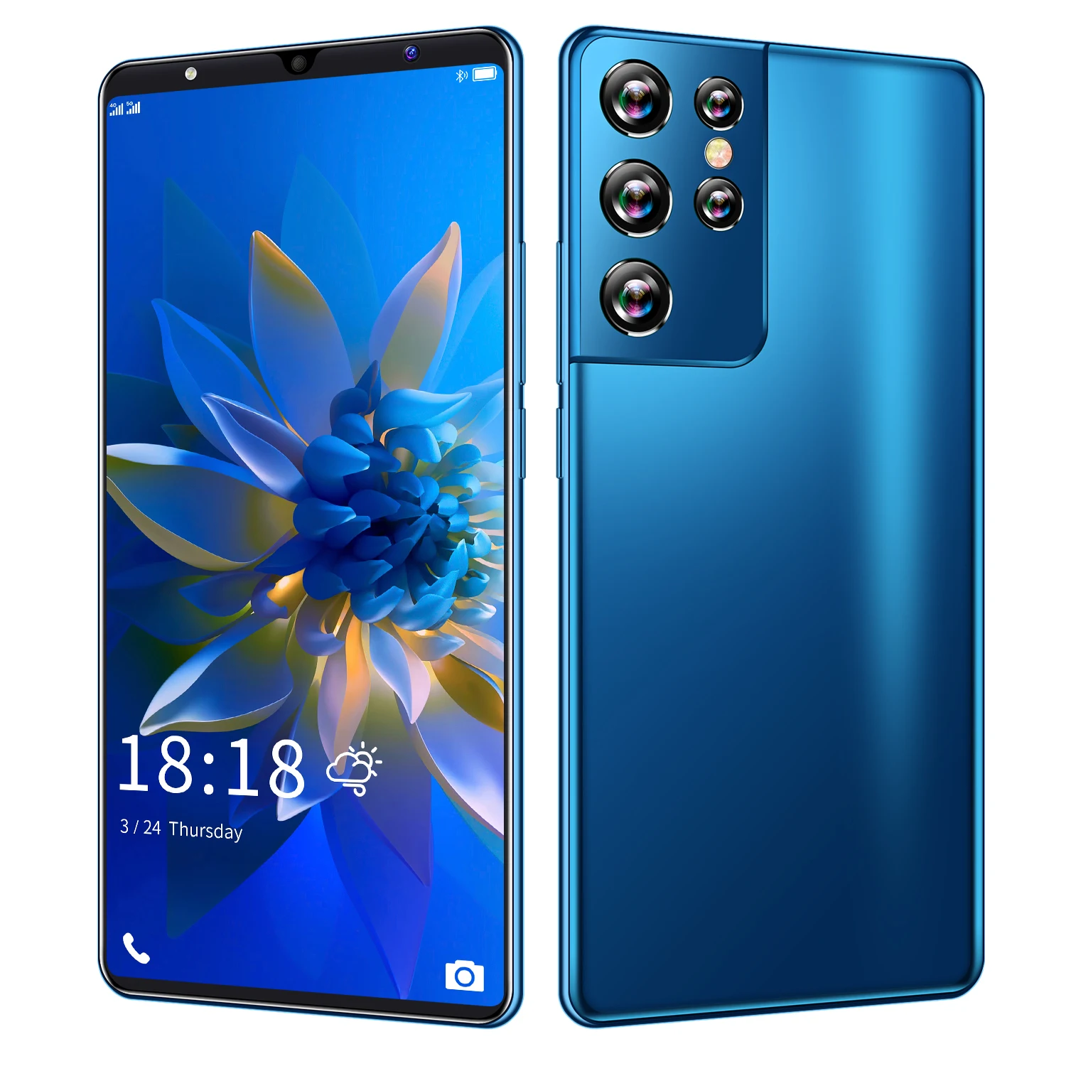 Teléfono Inteligente S21 Ultra, dispositivo móvil de 2021 pulgadas, 5G, MT6889, 11 núcleos, 16GB + 6,1 GB, 512 mAh, + 48MP 24MP, SIM Dual, Android, nuevo, 5000 - Imagen 2