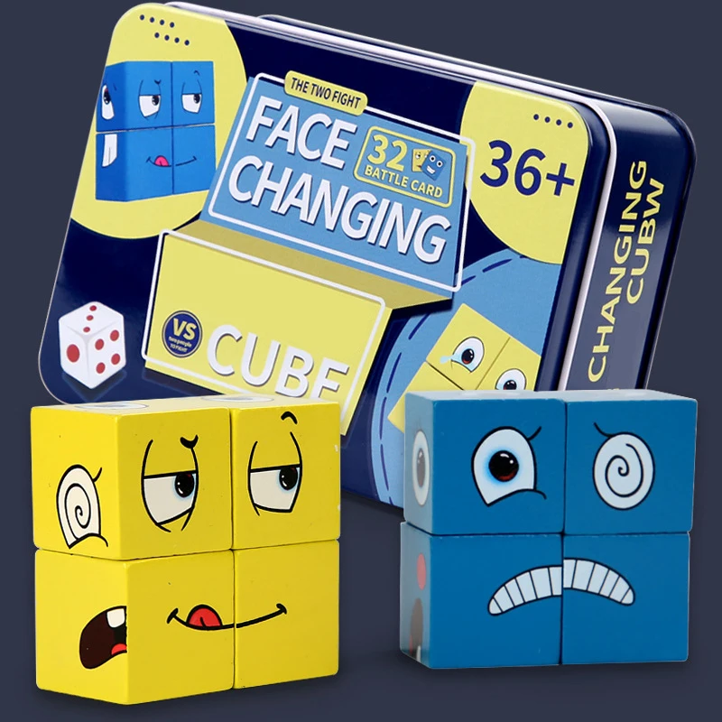 

Новинка, Монтессори, выражение лица, волшебный куб, строительные блоки, семейное логическое мышление, подарок родителю-ребенку