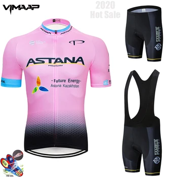 

ASTANA 2020 Women's Cycling Jersey Set Summer Anti-UV Cycling Bicycle Clothing Quick-Dry Mountain Bike Clothes Cycling Set