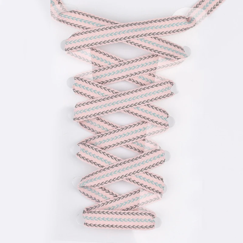 light pink 1 пара разноцветных клетчатых плоских шнурков 110 см, новые шнурки для бегунов, плетеные ленты, Спортивная безопасная обувь, шнурки, Классические шнурки для кроссовок - Цвет: light pink