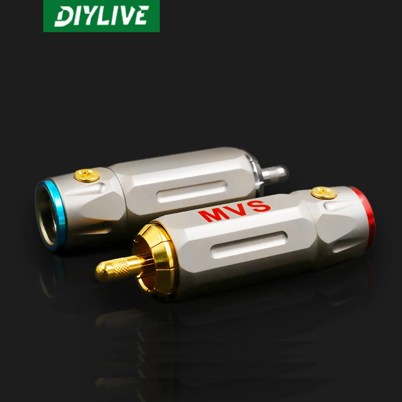 Медная штепсельная вилка DIYLIVE RCA с позолоченным разъемом Lotus звуковая головка