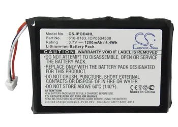 

Cameron Sino 1200mAh Battery for Apple iPOD 4th Generatio Photo U2 20GB Color Display MA127 30GB M9829/A,616-0183
