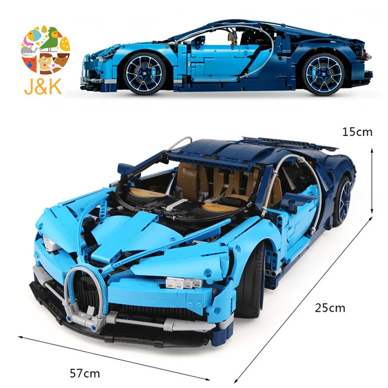 DHL Technic 20086 Bugattied супер гоночные автомобили чугун модель строительные блоки