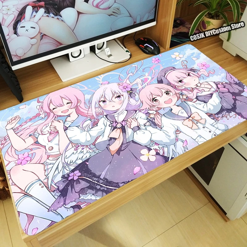 plus size costumes Anime Game Blue Archive Azitani Hifumi Shirasu Azusa Mouse Pad Thicken Computer Kawaii Gaming Mousepad Table Keyboard Desk Mat Anime Costumes