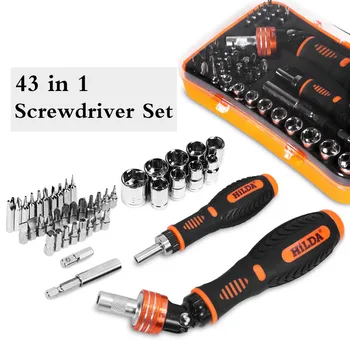 

Realmote Multifunctional Screwdrivers Set Phillips/Slotted Bits Multi-tool Combination Home Appliances Repair Hand Tools Kit