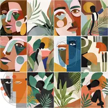 

RUOPOTY 60x75cm Frame Painting By Number For Adults Abstract Modern Picture By Numbers Acrylic Paint On Canvas Home Decors Art