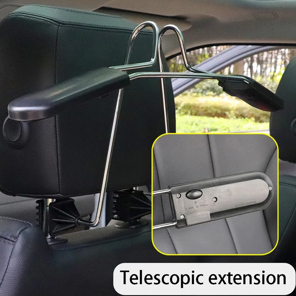 1PCS Stainless Steel Clothes Hanger Auto Seat Headrest Coat Clothes Hanger Clothes Rack New