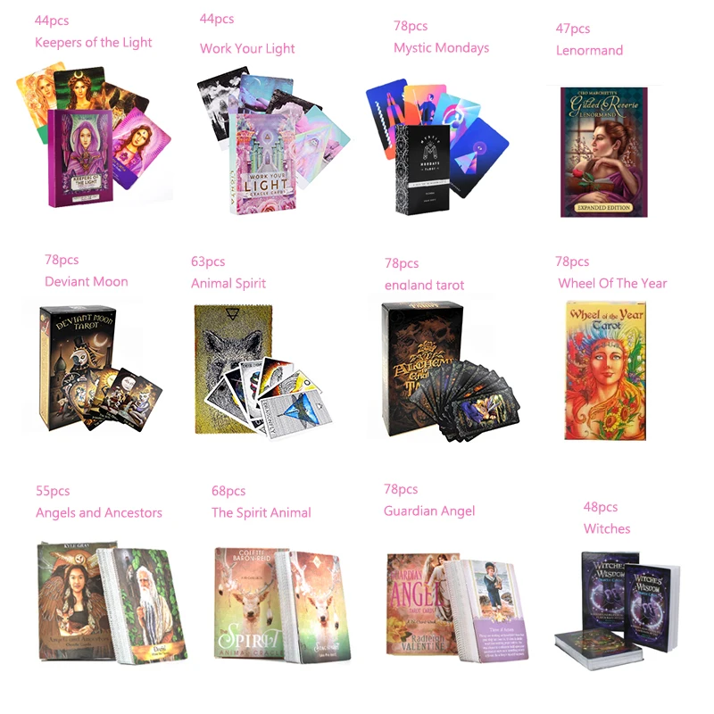 Tarot Cards Oracle Guidance Divination Fate Tarot Deck Board Games English For Family Gift Party Playing Card Game Entertainment