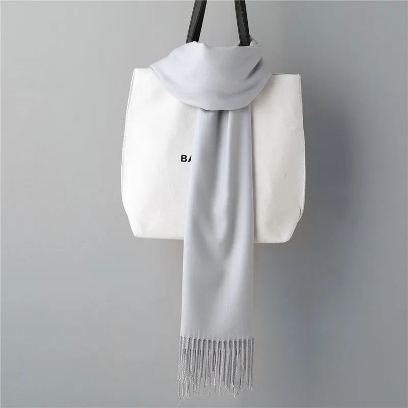 Women Winter Scarf Pure Cashmere Scarves Thick Neck Warm Headband Hijab Lady shawls Wraps Blanket Pashmina Female Echarpe