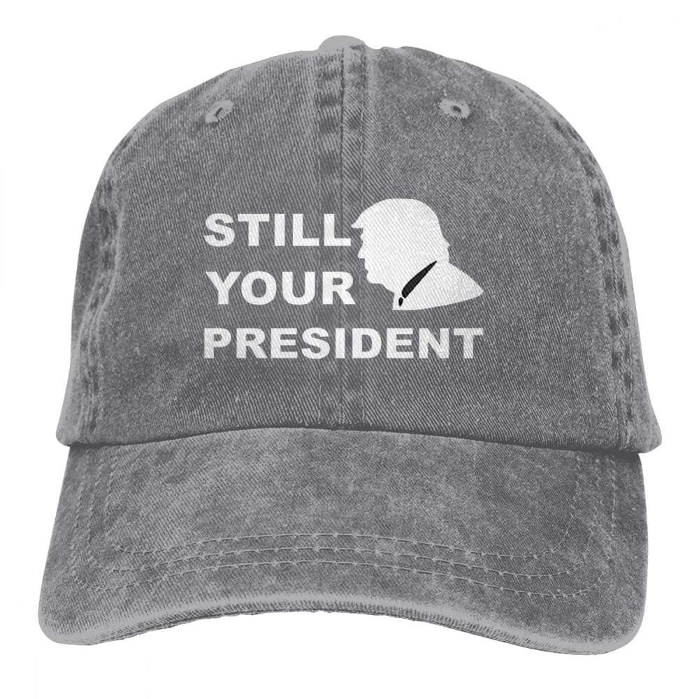Trump Still ваш президент Casquette глубокий Хизер унисекс Мужские Женские джинсовые бейсболка с ремешком кепки Регулируемый Гольф папа шляпа