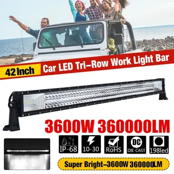 

1080W 42inch LED light bar Led Work Light 198LED 12v 24v Spot Flood Combo LED Bar Offroad for Truck 4x4 4WD ATV Barra