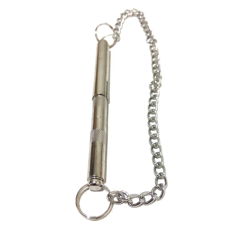 Long Brass Ultrasonic Dog Pet Whistle Adjustable Sound Waves Dog Whistles Stop Barking Dogs Train device Pet Silent Bark Control