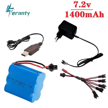 

( T Model )7.2v 1400mah NiCD Battery + Charger For toys Cars Tanks Trains Robots Boats Guns AA 700mah 7.2v Rechargeable Battery