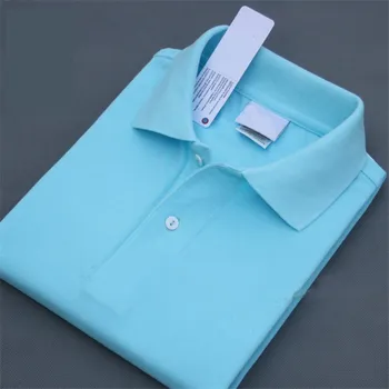 

100% cotton High Quality Men's lapel shirts Business casual Solid color No logo crocodile brands lapel mens Tops Tees XS-4XL
