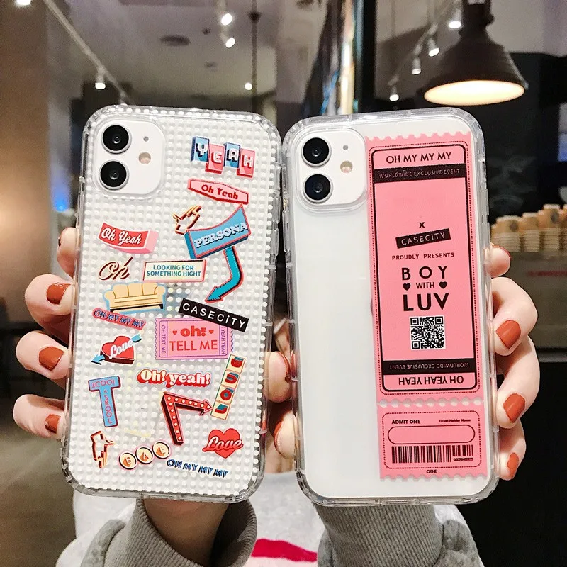 

Korean group soft case for iphone 11 pro x xs max xr 8 7 6 6s plus SE 2 Clear silicone phone cover fashion Cute coque funda capa