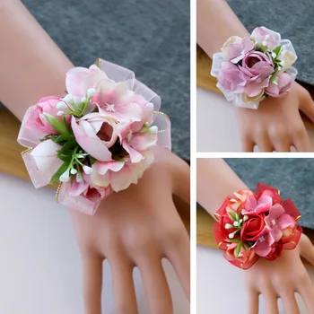 

... Our Bride Wrist Flower Simulation Silk Flower Buds Banquet Ball Sister Friend shou hua Color Selected from the Group
